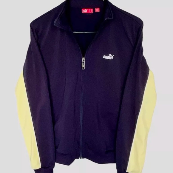 Vintage PUMA Contrast Track Jacket -  Blue Yellow, Size M. - Picture 7 of 7